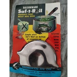Vintage Dalsonware Saf-t-Boil Stainless Steel Pot Watcher Australian Made 34532